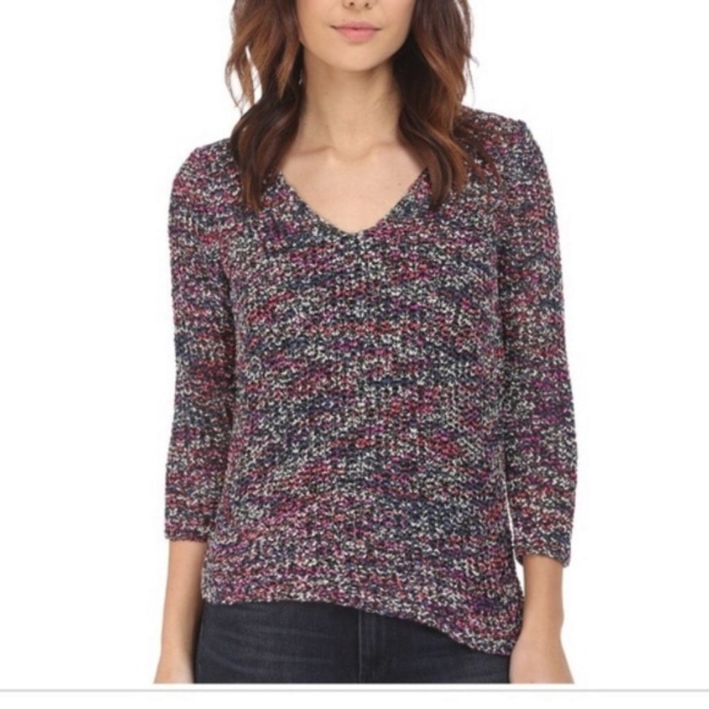 Nic & Zoe Multicolor Knit Sweater Small